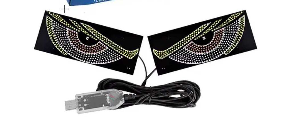 Set 2 panouri rigide devil’s eyes, 32x12cm camion, dubă, tir,