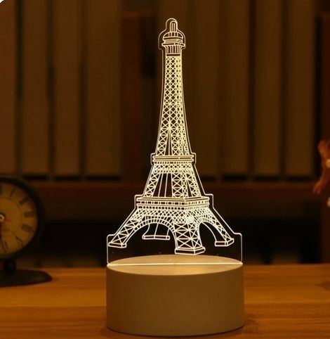 3D Лампа LED Холограмна нощна лампа