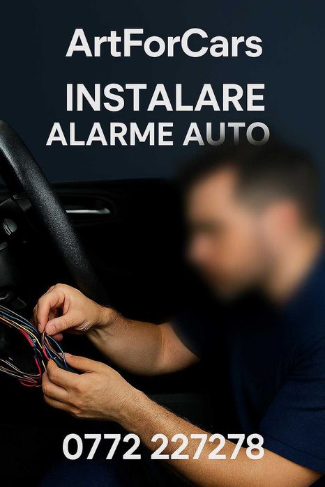 Instalare alarme auto cu pornire motor,navigatii,camere,senzor parcare