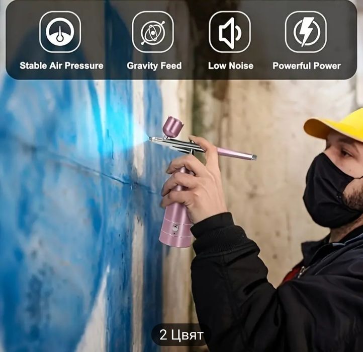 АЕРОГРАФ ЗА РИСУВАНЕ / Аерограф с компресор НИСКА ЦЕНА !!!