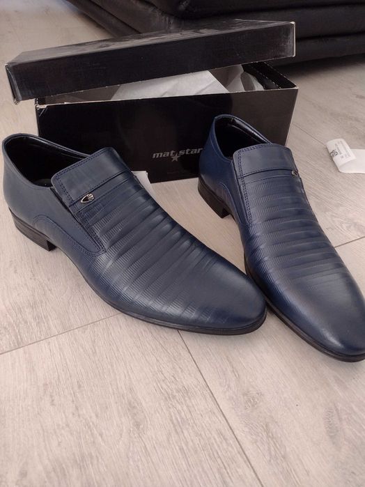 Мъжки елегантни обувки естествена кожа leather 45 46