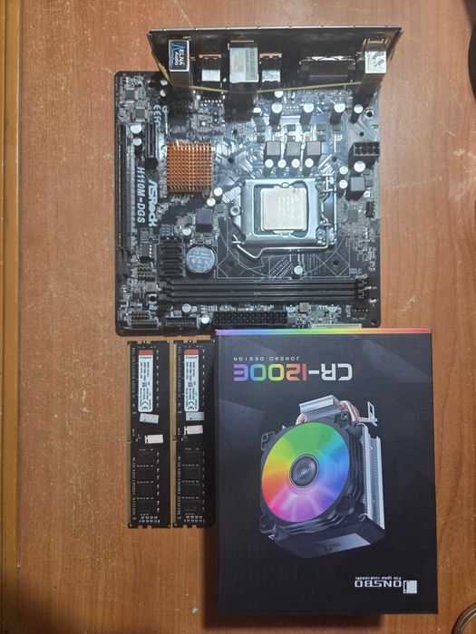 Asrock H110M-DGS + Xeon 1220v5 + 2x8gb + Jonsbo CR1200E