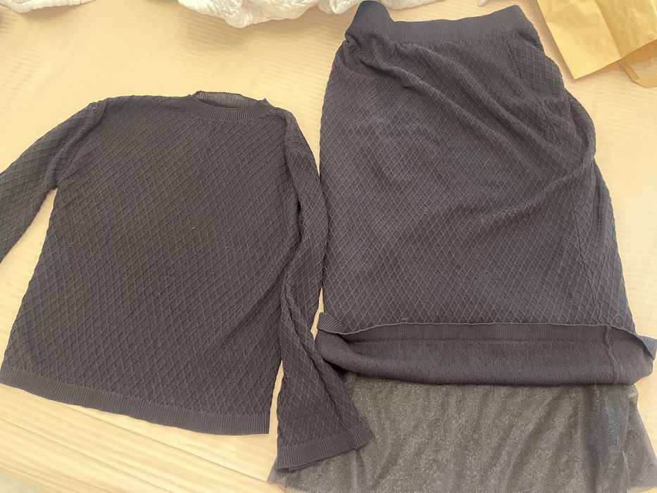 Платье зеленое, черное