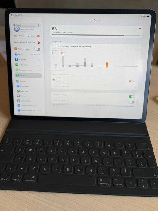 iPad Pro 12.9" (Gen 4) LiDAR 128GB  Smart Folio - Pachet Complet Pro