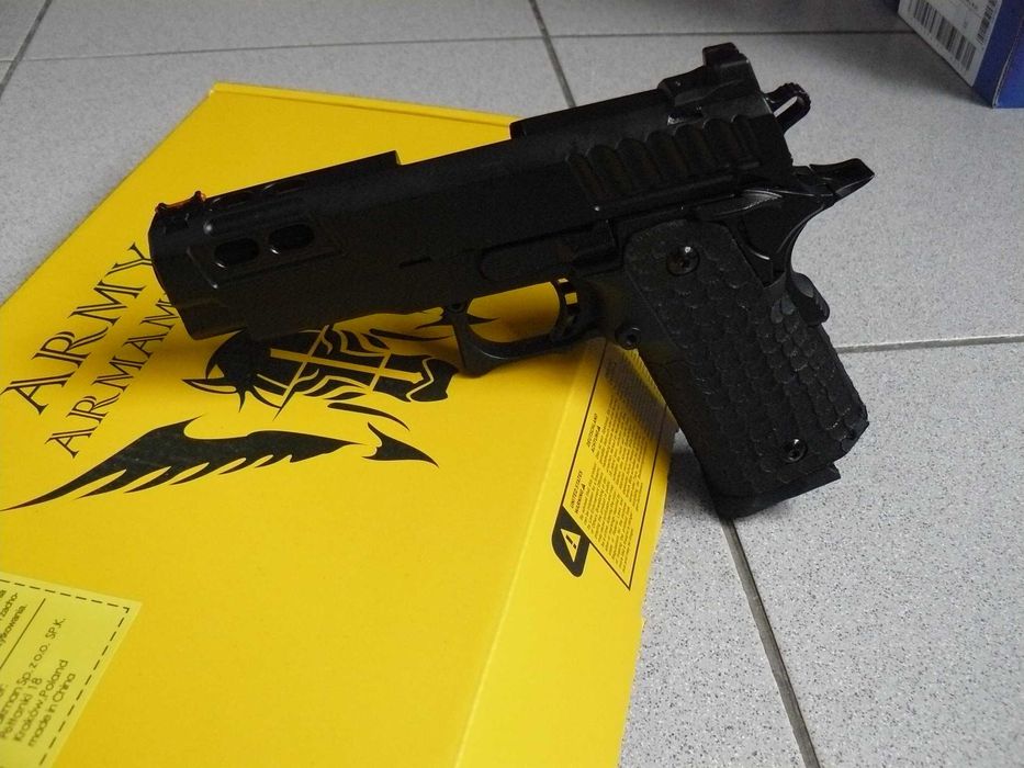 Pistol Airsoft Hi-Capa R607 ARMY ARMAMENT Green Gas GBB Full Metal,Nou