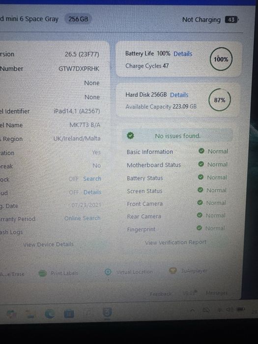 Ipad mini 6 de 256gb cu Mdm
