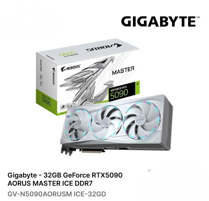 Aorus rtx 5090 32gb gigabyte yengi garantiyasi bor