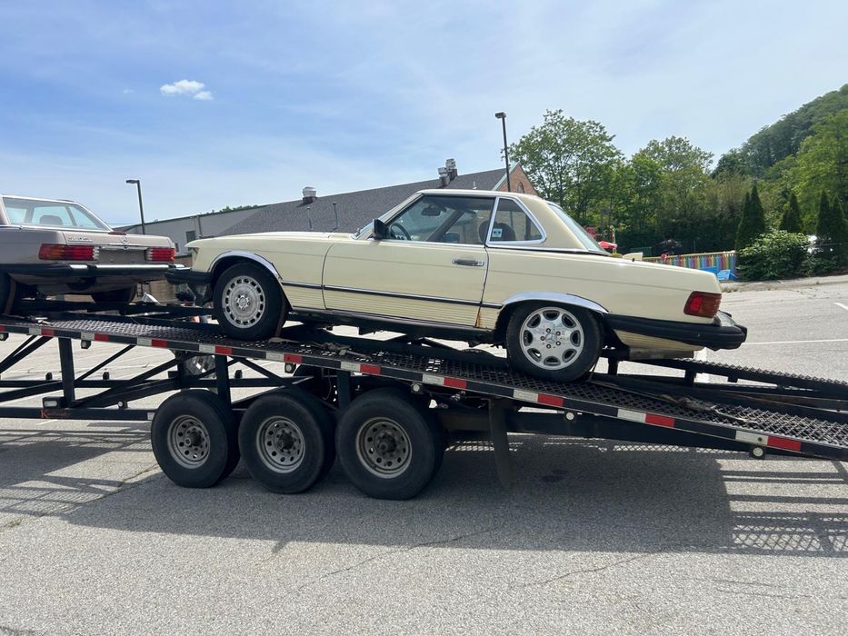 Mercedes 560 SL decapotabila, proiect