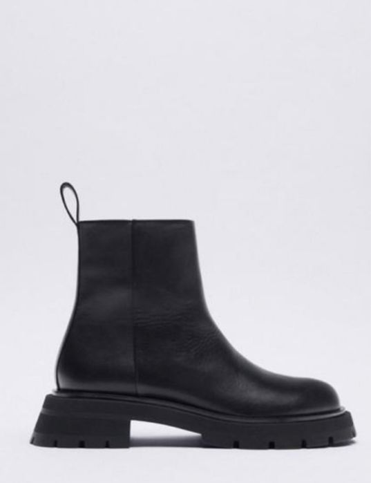 Кожаные ботинки Zara