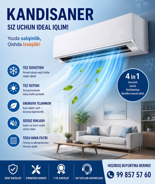 Кандиционер  ремонт установка  kandisaner ustanovka remont tamirlash