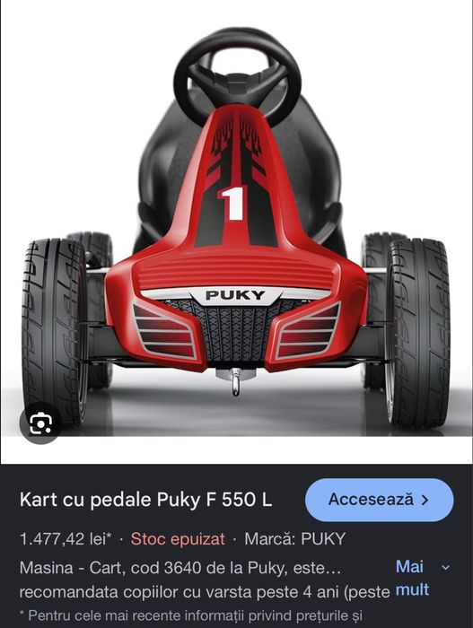 Kart cu pedale PUKY