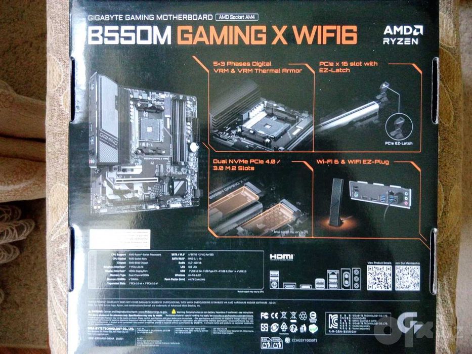 Gigabyte B550M Gaming X Wi-Fi 6 материнская плата для AMD AM4