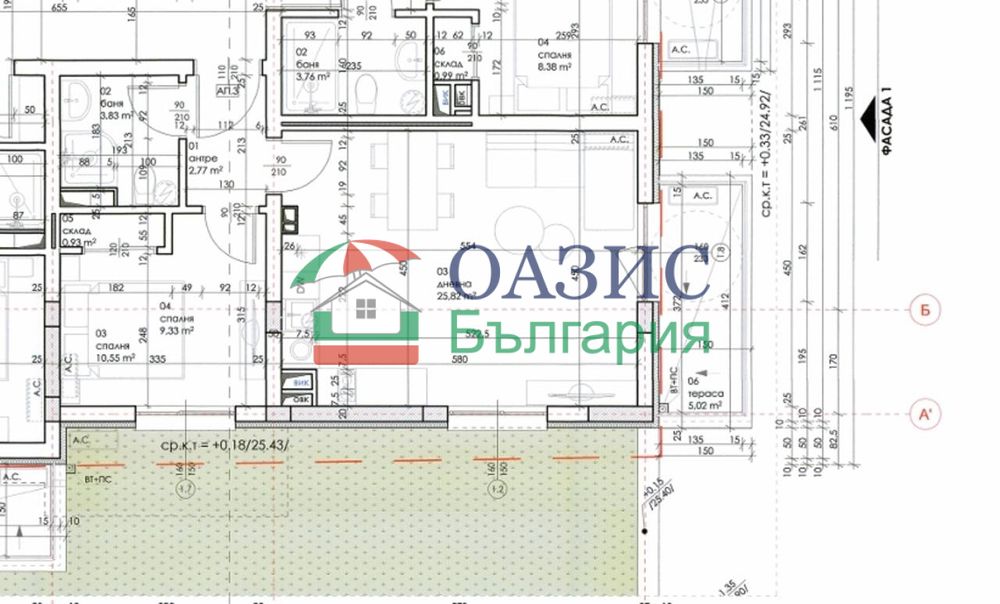 2-стаен апартамент на 1-ви етаж, Созопол, близо до плаж Харманите, България - 67,17 кв. м., - снимка 2