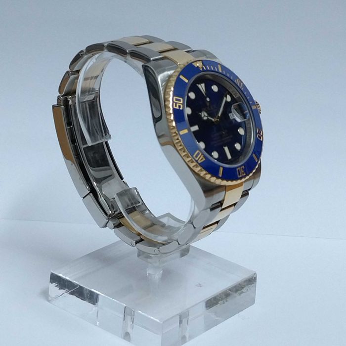 ROLEX Submariner с кутия, обслужен - 116613LB, BLUE, Gold&Steel