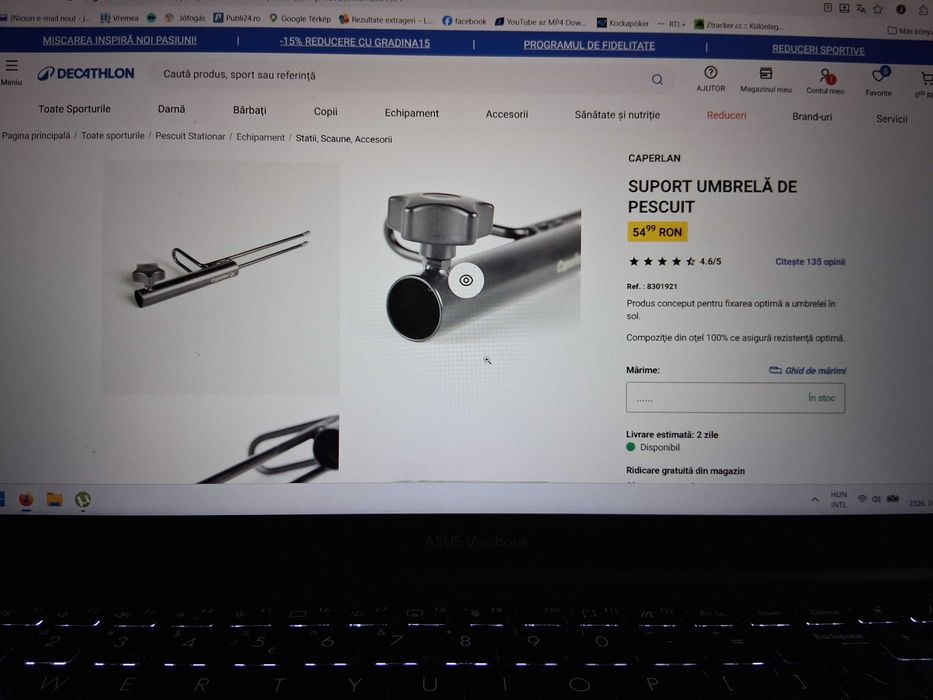 Umbrela pescuit Caperlan