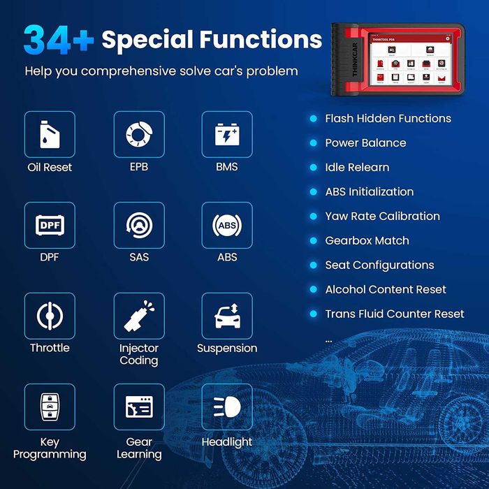 Tester auto profesional THINKCAR BiDirectional THINKTOOL PD8 in ROMANA