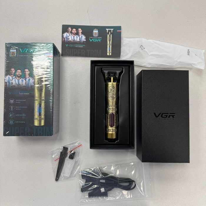 Професионален тример за коса VGR V-091 с USB акумулаторна батерия Voyager тримери, машинка, машинки за подстригване и бръснене барбър бербер barber