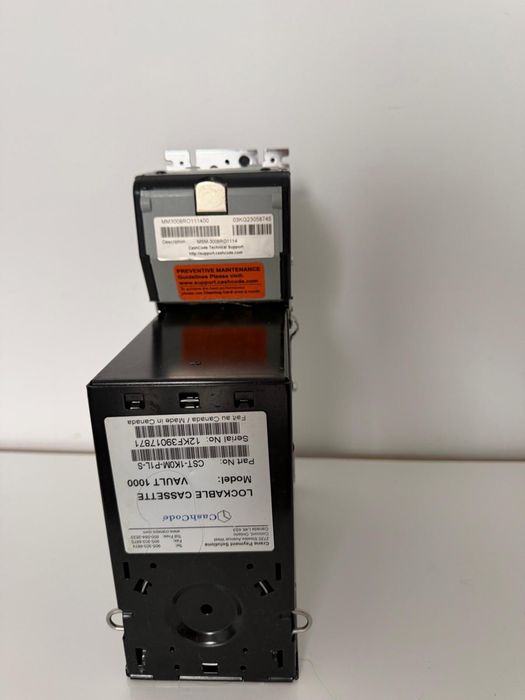 Acceptatoare bancnote CashCode cu stacker, complet reconditionat