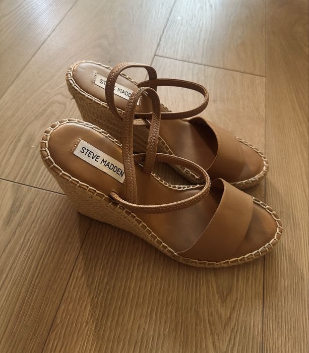 Еспадрили платформа от естествена кожа  Steve Maden