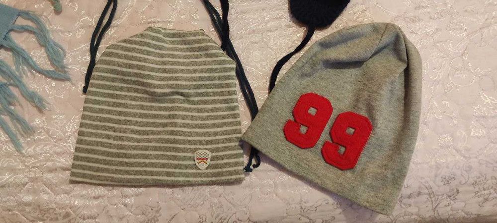 шапочки детские вязанные