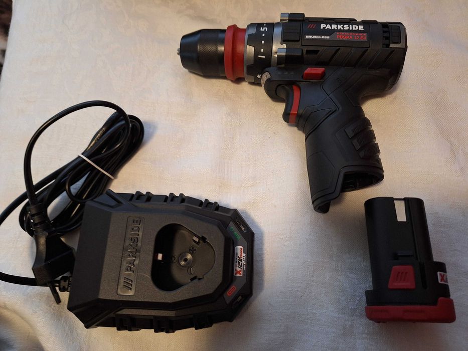 Masina de gaurit si insurubat Parkside Brushless, + acum si incarcator