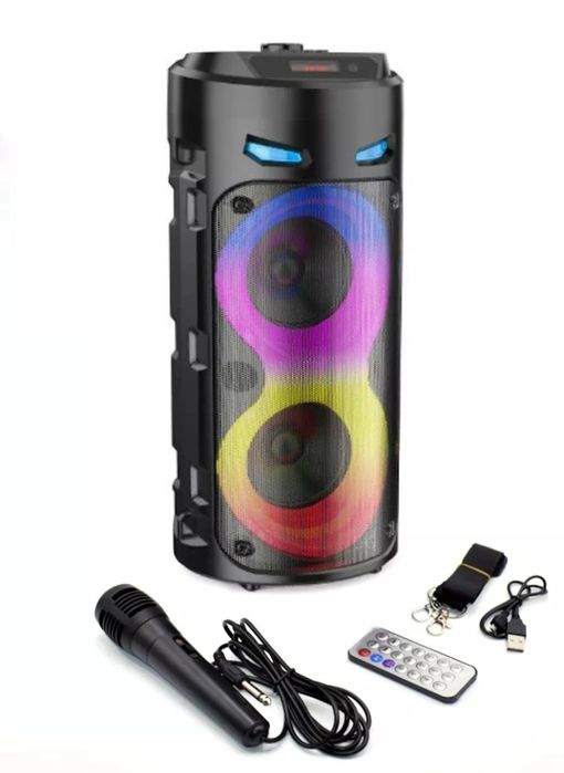 Новая мочная калонка караоке с микрофоном Bluetooth Aux итд
