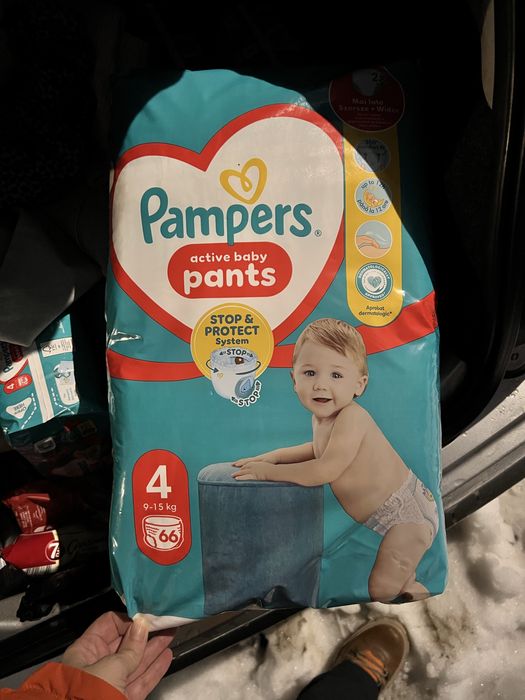 scutece bebe 2 baxuri pampers activ baby pants chilotel 66 buc/bax