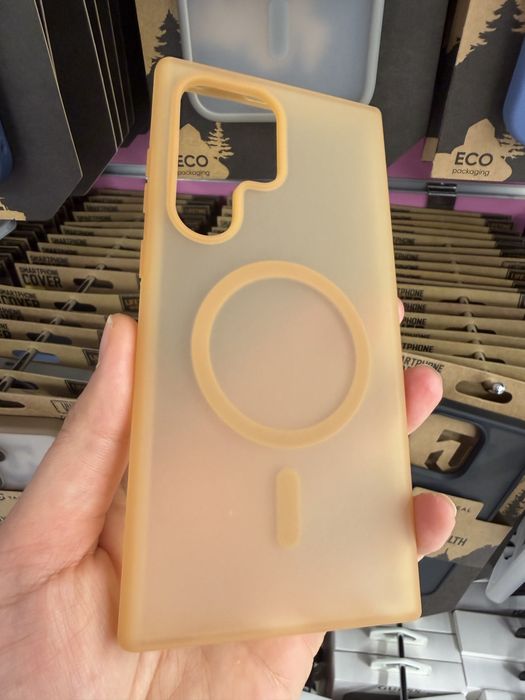 Samsung Galaxy S24 Ultra,Samsung Galaxy S23 Ultra матиран MAGSAFE гръб