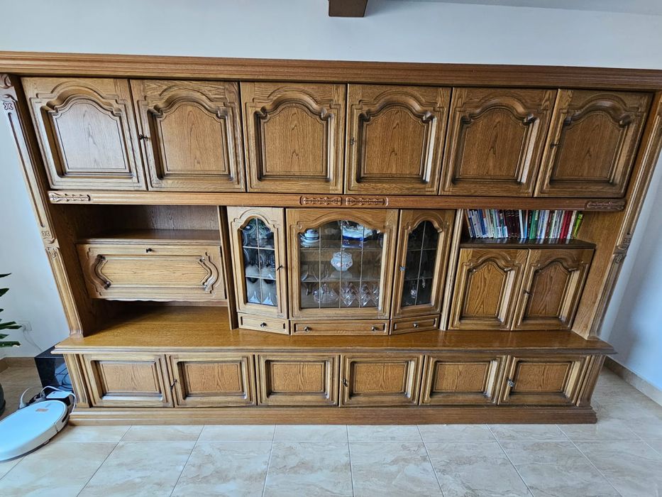 Mobila sufragerie / living / bibliotecă lemn masiv