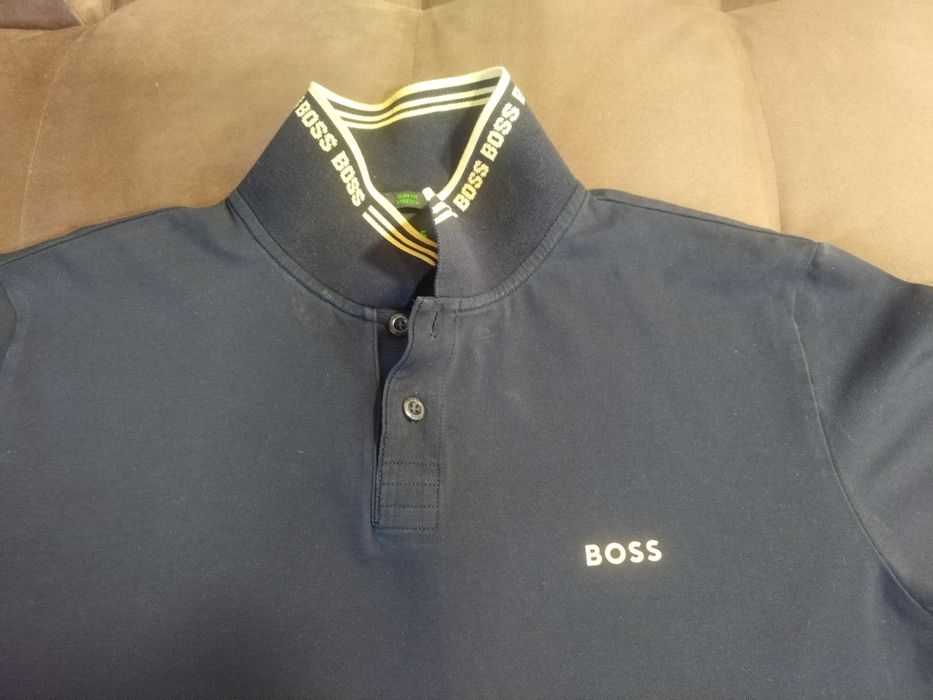 Мъжка тениска с яка BOSS