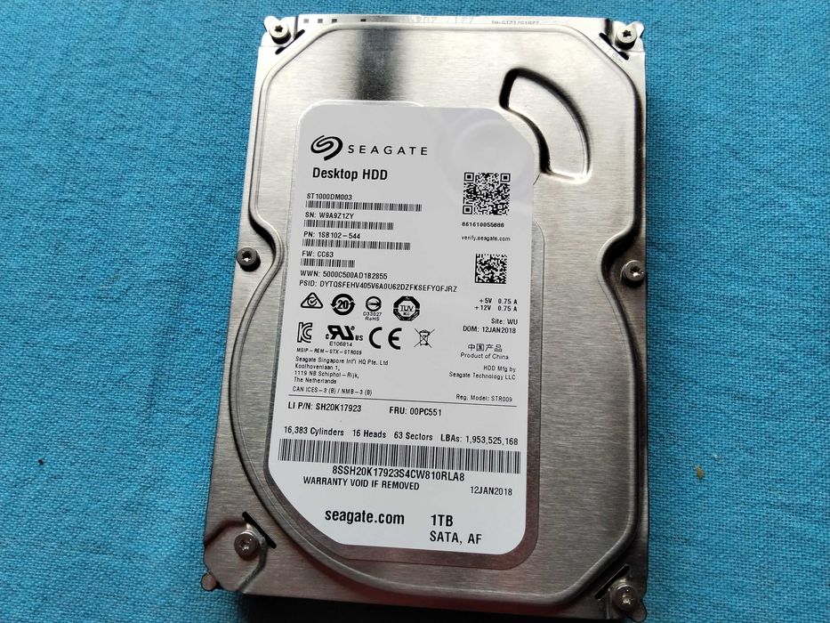 1 TB HARD DISK за настолен компютър - перфектен