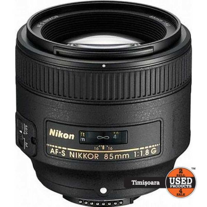 Obiectiv Foto AF-S Nikkor 85 mm 1.8 G | UsedProducts.Ro