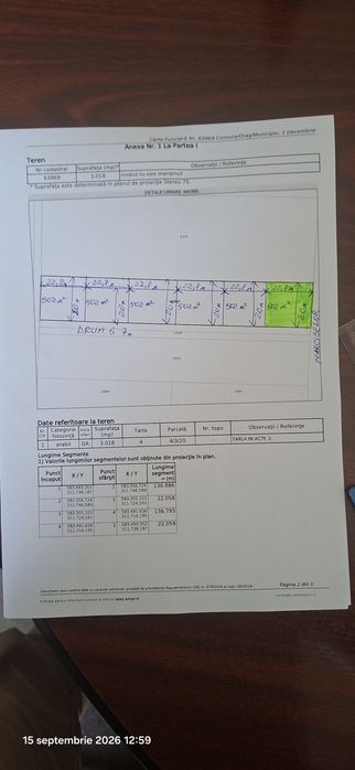 Teren casa vand sau schimb 1 Decembrie ILFOV