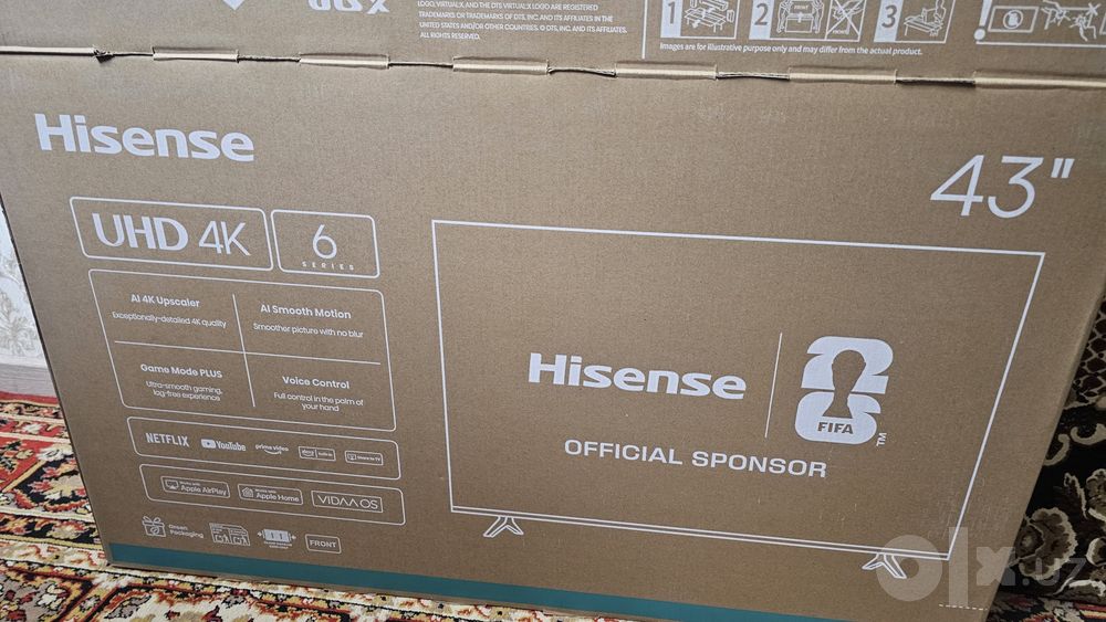 Hisense 43 a6q срочно продам