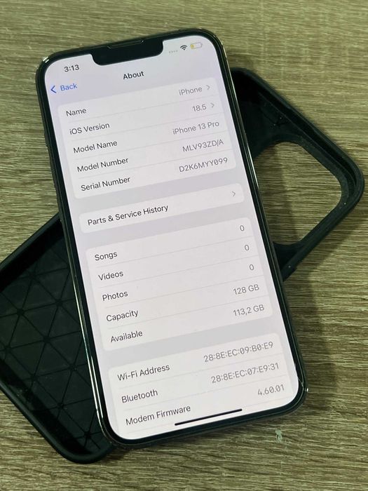 iPhone 13 pro 99% battery