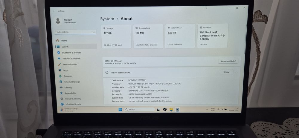 Laptop asus 14 inch