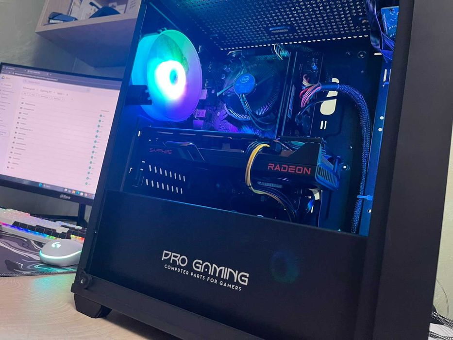 Геймърски компютър RX 6600 XT / i3-10100F / 16GB RAM / 750GB SSD / Win 11 Pro