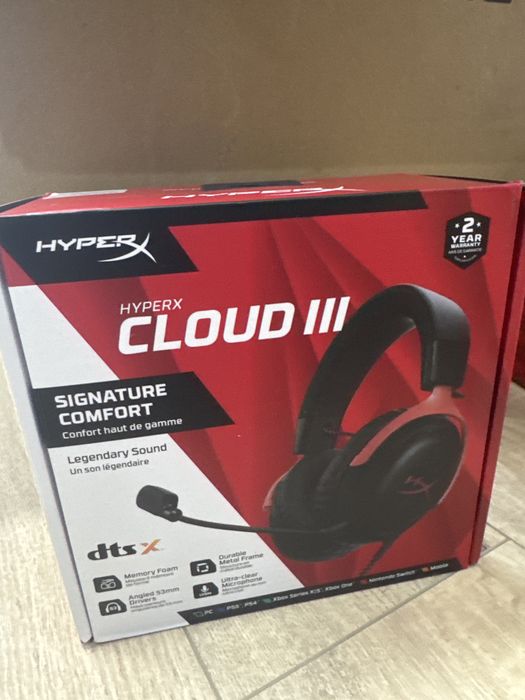 Наушники HyperX Cloud III черно-красный