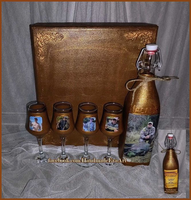 Подарък за ловец/ловджия-ръчно изработени с ловен мотив/снимка/поздрав