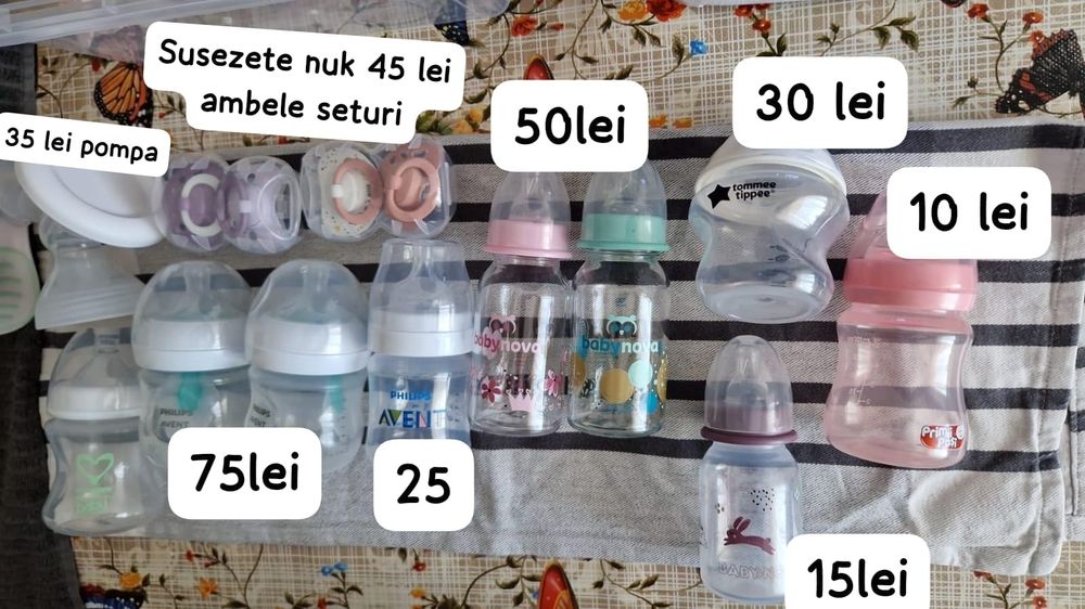Vând următoarele articole pentru bebelusi