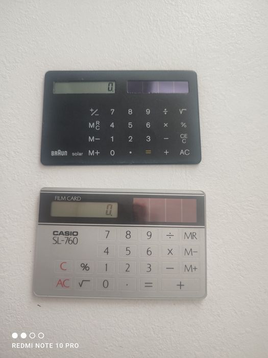 Calculator CASIO SL-760 și BRAUN AG