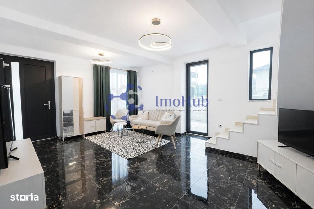 Casă de vânzare cu 3 dormitoare+birou, teren de joaca 200mp Rediu,