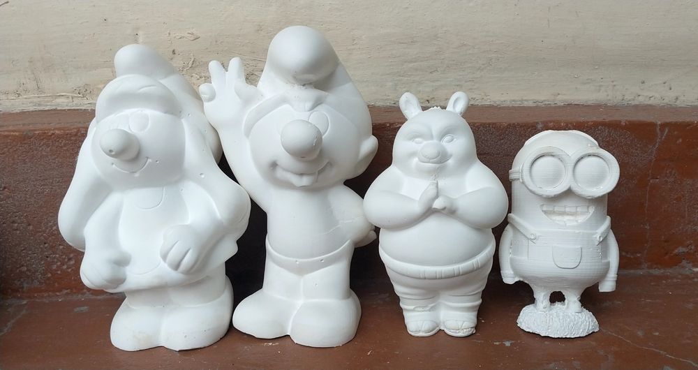 Гипсовые 3D игрушки