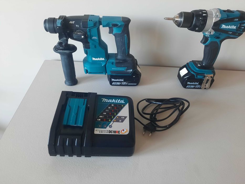 Перфоратор Винтоверт + две батерии,зарядно в Гаранция 1 г и 3 месеца.