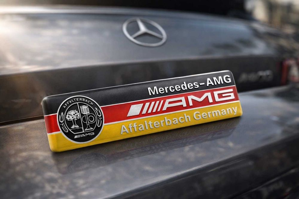 AMG Affalterbach Емблема за Mercedes-Benz – Алуминиев Бадж 100mm