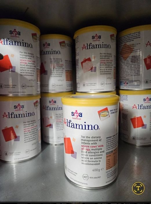 10 cutii Alfamino lapte praf Uk
