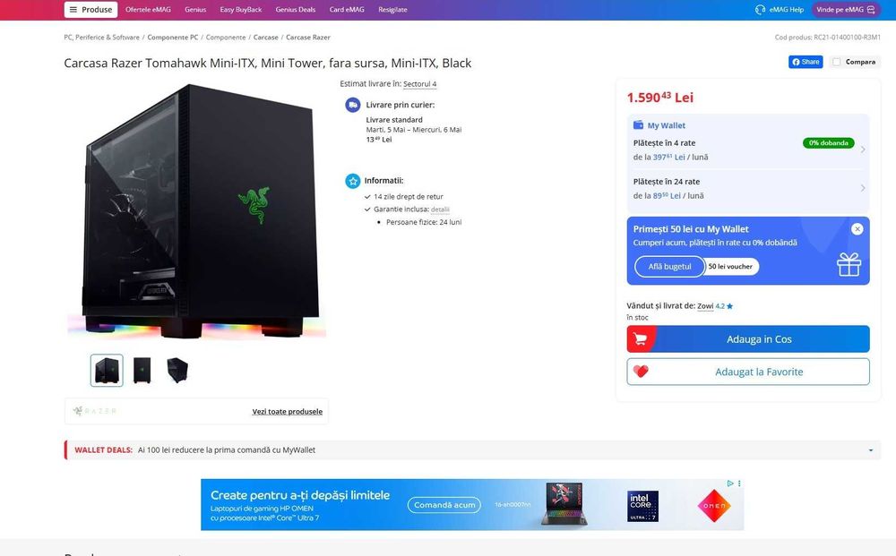 Razer Tomahawk Mini-ITX RGB