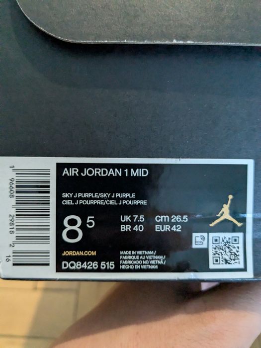 Nike Air Jordan 1 Mid Blueberry