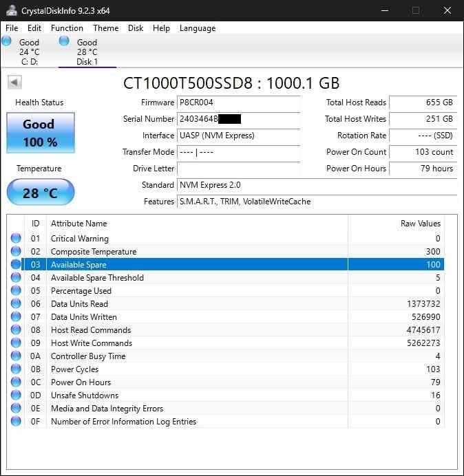 1TB Crucial T500, Samsung 990 PRO PCIe 4.0 NVMe - като нови, гаранция!