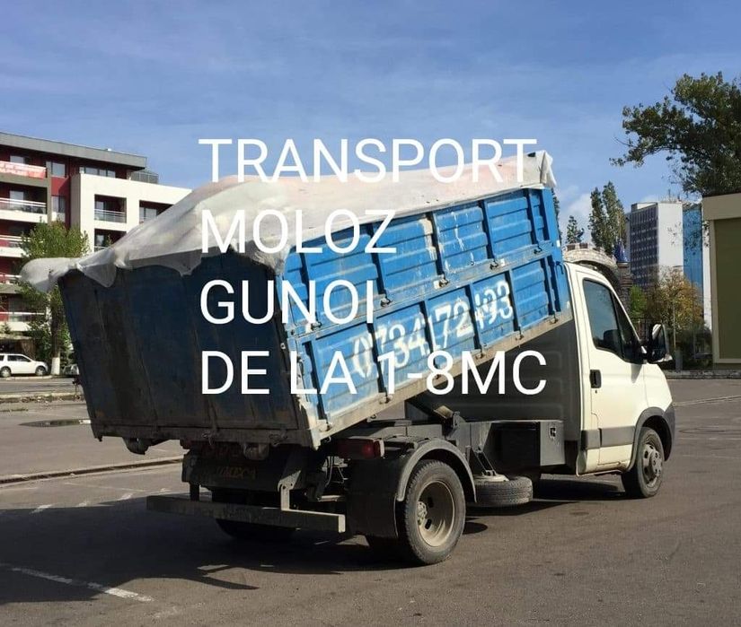 Transport marfa nisip pietriș balast balastru pamant piatra concasata